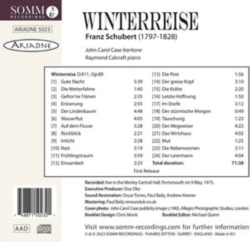 Capa do artigo Franz Schubert: Winterreise - CD