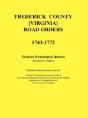 Frederick County, Virginia Road Orders, - Preview