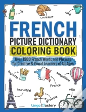 French Picture Dictionary Coloring Book