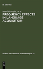 Frequency Effects In Language Acquisition - Preview