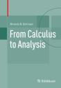 From Calculus To Analysis - Preview