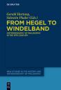 From Hegel To Windelband - Preview