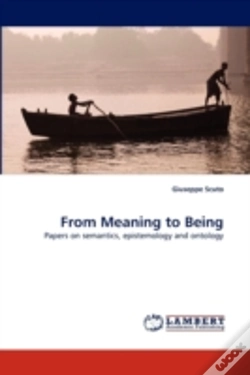 Capa do artigo From Meaning To Being