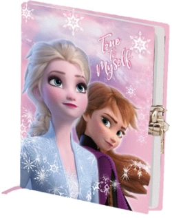 Capa do artigo Frozen 2 Wind Diário com Chave, Rosa
