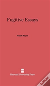 Capa do artigo Fugitive Essays