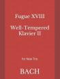 Fugue Xviii Well-Tempered Klavier Ii - Preview
