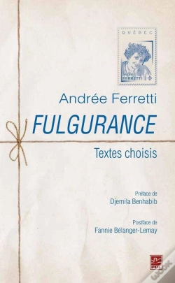 Capa do artigo Fulgurance. Textes Choisis