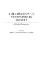 Function Of Newspapers In Society - Preview