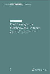 Capa do artigo Fundamentação da Metafísica dos Costumes