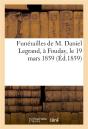 Funerailles De M. Daniel Legrand, A Fouday, Le 19 Mars 1859 - Preview