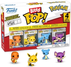 Capa do artigo Funko Pop! Bitty - 4-Pack: Pokémon - Charmander / Jolteon / Lapras / Rattata