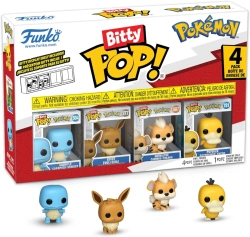Capa do artigo Funko Pop! Bitty - 4-Pack: Pokémon - Squirtle / Eevee / Growlithe / Psyduck