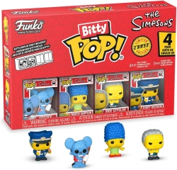 Capa do artigo Funko Pop! Bitty - 4-Pack: The Simpsons - Itchy / Marge / Moe / Chief Wiggum