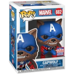 Capa do artigo Funko Pop! Marvel #882 Capwolf Funkon 2021 Exclusivo