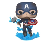 Capa do artigo Funko Pop! Marvel - Avengers: Endgame - Captain America with Broken Shield & Mjolnir