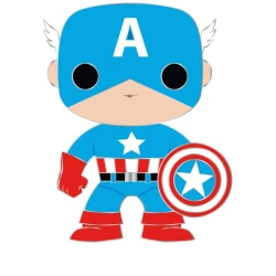 Capa do artigo Funko Pop! Marvel - Captain America Large Enamel Pin 10 cm