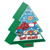 Capa do artigo Funko Pop! Pocket Vinyl DC Comics Holiday 2022 4-Pack Tree Holiday Box