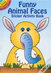 Capa do artigo Funny Animal Faces Sticker Activity Book