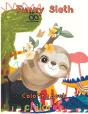 Funny  Sloth Coloring Book   Children - Preview