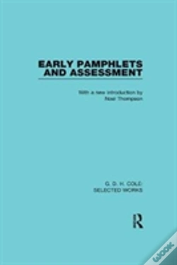 Capa do artigo G. D. H. Cole: Early Pamphlets & Assessment (Rle Cole)
