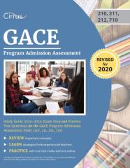 Gace Program Admission Assessment Study Guide 2020-2021