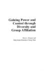 Gaining Power And Control Through Diversity And Group Affiliation - Preview