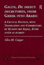 Galen, De Diebus Decretoriis, From Greek Into Arabic - Preview