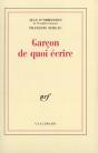 Garçon De Quoi Écrire - Preview