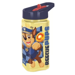 Capa do artigo Garrafa Square Com Palhinha Patrulha Pata 510Ml 81614