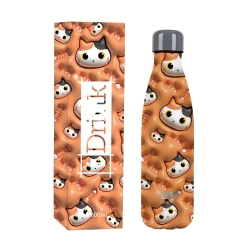Capa do artigo Garrafa Térmica I Drink 500Ml Gato Laranja Id0452