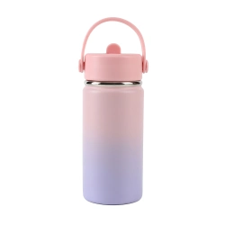 Capa do artigo Garrafa Térmica I Drink Macaron 400Ml Lilas/Rosa Id0525