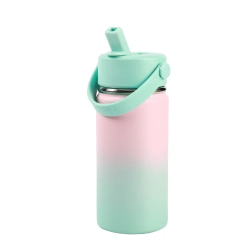 Capa do artigo Garrafa Térmica I Drink Macaron 400Ml Rosa/Verde Id0523