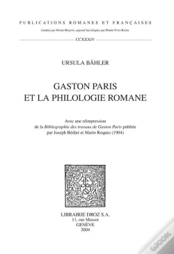 Capa do artigo Gaston Paris Et La Philologie Romane