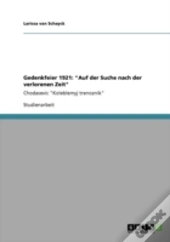 Gedenkfeier 1921