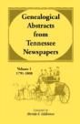 Genealogical Abstracts From Tennessee Ne - Preview