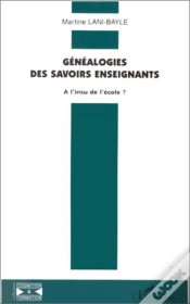 Capa do artigo Genealogies Des Savoirs Enseignants ; À L