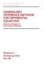 Generalized Difference Methods For Differential Equations - Preview