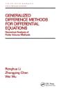 Generalized Difference Methods For Differential Equations - Preview