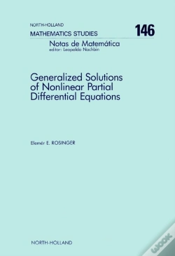 Capa do artigo Generalized Solutions Of Nonlinear Partial Differential Equations
