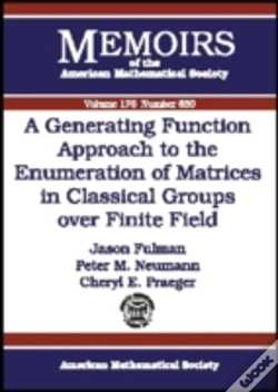 Capa do artigo Generating Function Approach To The Enumeration Of Matrices In Classical Groups Over Finite Fields