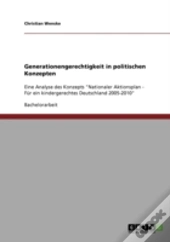 Generationengerechtigkeit In Politischen Konzepten