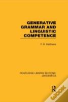 Generative Grammar And Linguistic Competence
