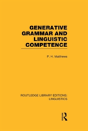 Generative Grammar And Linguistic Competence - Preview