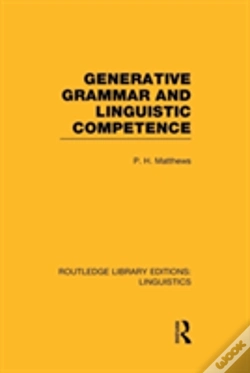 Capa do artigo Generative Grammar And Linguistic Competence