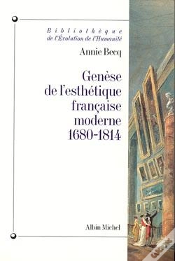 Capa do artigo Genèse De L'Esthétique Française Moderne, 1680-1814