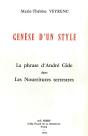 Genèse D'Un Style : La Phrase D'André Gide Dans Les Nourritures Terrestres - Preview