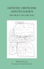 Genetic Criticism And Its Logics - Preview