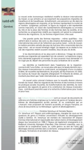 Genre ; Nouvelle Division Internationale Du Travail Et Migrations