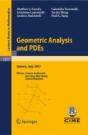 Geometric Analysis And Pdes - Preview
