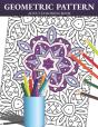 Geometric Pattern Adult Coloring Book - Preview